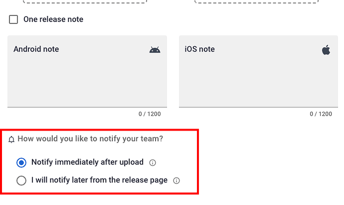 How would you like to notify your team?